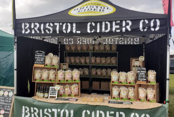 Cider stand at Blenheim Palace Food Festival