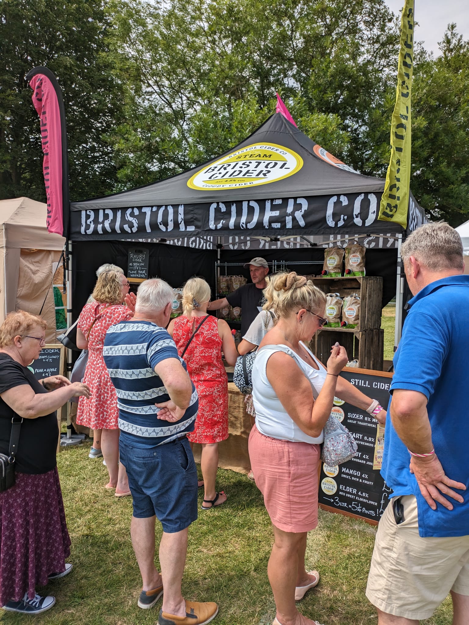 Bristol Cider Company stand at Thame Food Festival