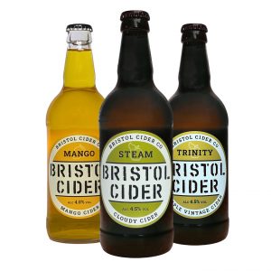Mix and match cider bottles - Mango, Steam and Trinity - Bristol Cider Company