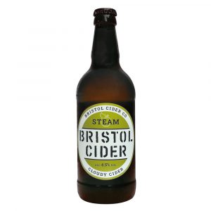 Steam Cloudy Cider in a brown bottle - Bristol Cider Company