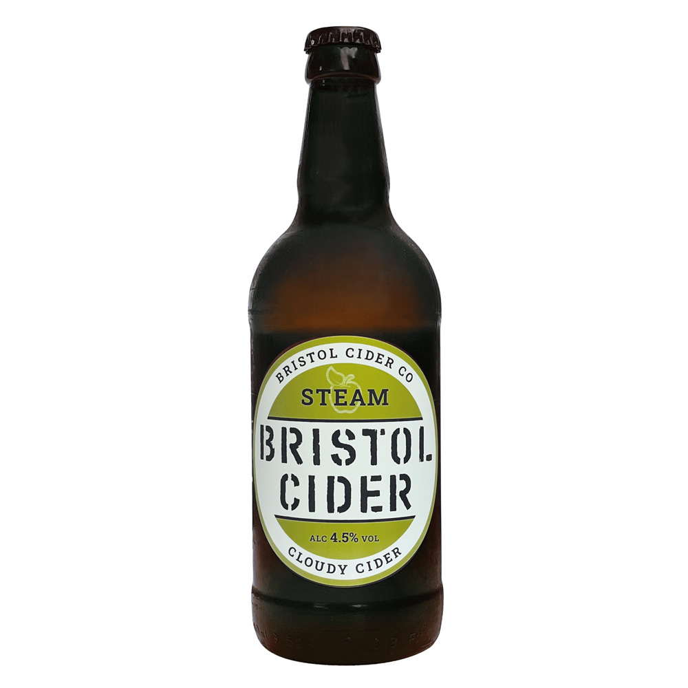 Steam Cloudy Cider Steam Cloudy Cider in a brown bottle - Bristol Cider Company