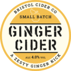 Ginger cider label - Bristol Cider